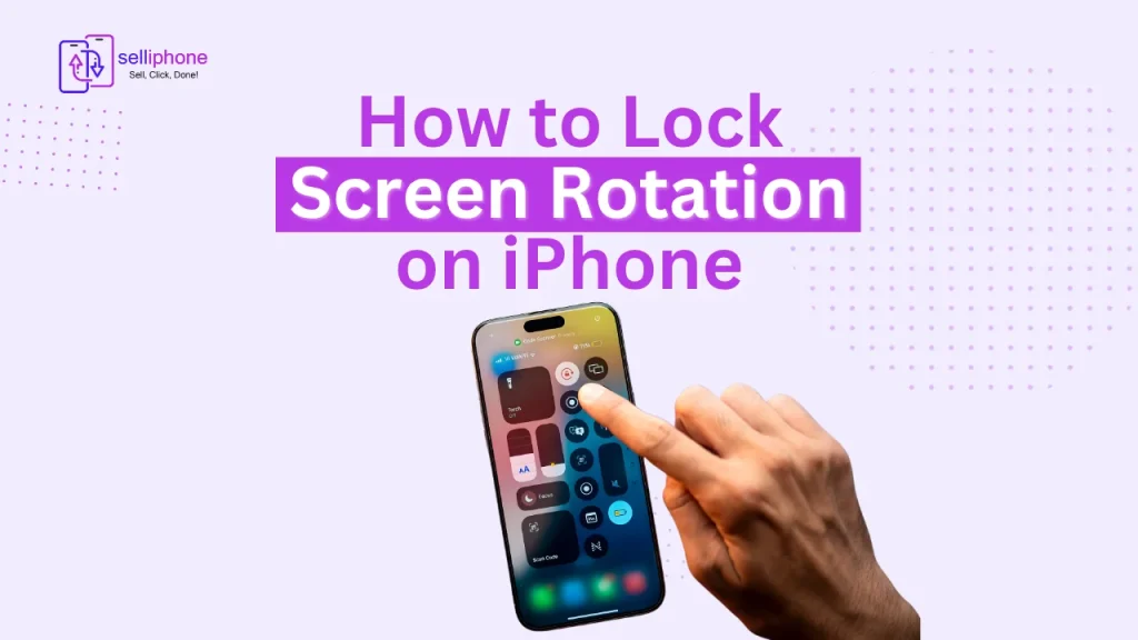 how to lock screen rotation on iphone